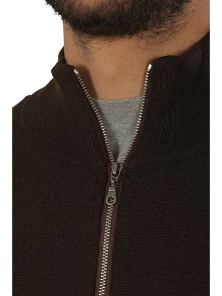 Maglia Brooksfield Cardigan Castagna